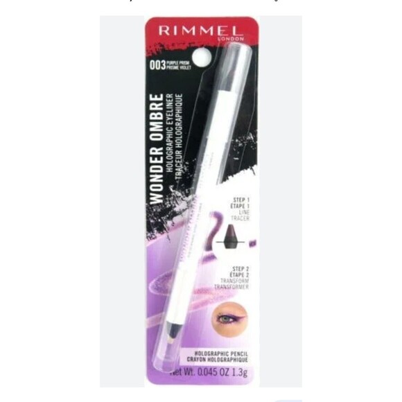 Rimmel London Wonder Ombre Holographic Eyeliner 003 Purple Prism Makeup Eye Wear - Picture 5 of 15